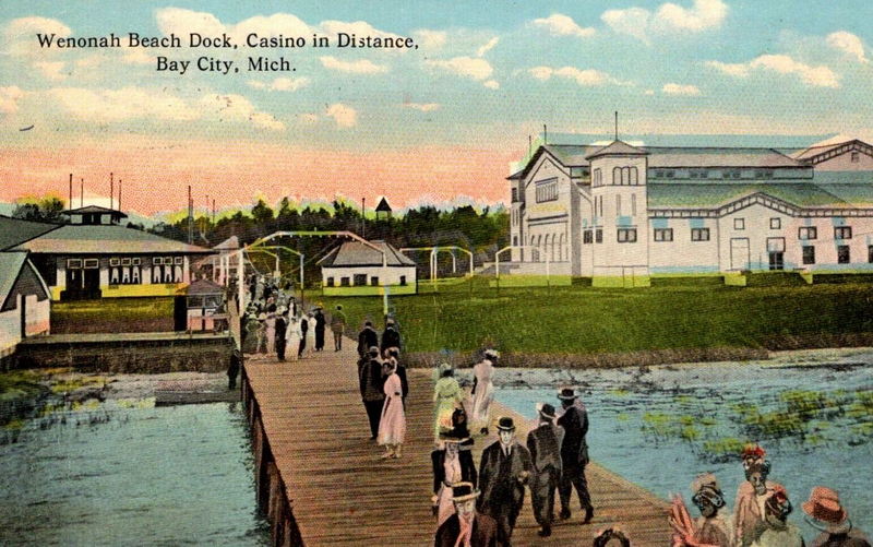 Wenona Beach Amusement Park (Wenona Beach, Wenonah Park) - Vintage Postcard